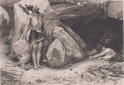 Tragedy of the Stone Age
from the painting by J. Paul Jamin